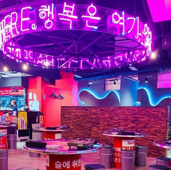 SNS映え！！通える韓国がコンセプトのおしゃれな店内！