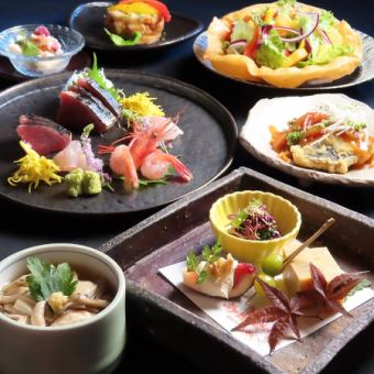 7 dishes (8 items) + 2 hours all-you-can-drink ★ 5,000 yen (tax included) course (no hotpot)