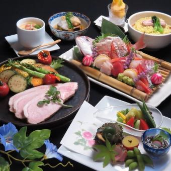 お料理全7皿15品+2時間飲み放題付★6000円(税込)コース
