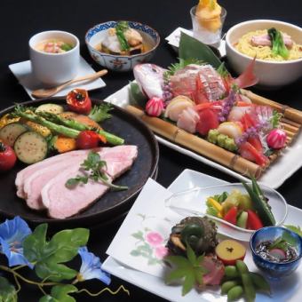 7道菜（15种）+2小时无限畅饮★6,000日元（含税）套餐