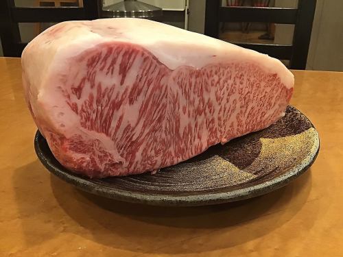 Japanese beef sirloin steak cut