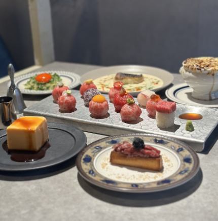 ご予約限定【黒毛和牛 手毬肉寿司コース】★17時00分~17時30分スタート★