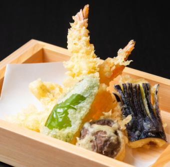 Freshly fried artisan tempura