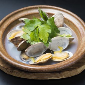 Daiginjo steamed clams