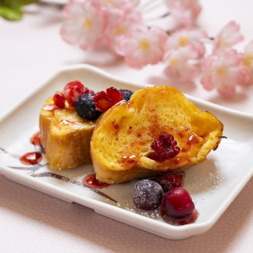 苺のフレンチトースト