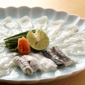 Excellent! Live Fugu Full Course *Includes grilled milt and large sashimi (minimum two persons) *Reservation required