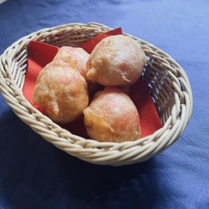 Pickled ginger zeppole