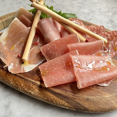 Assorted ham and salami