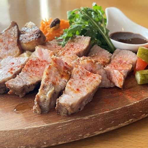 Grilled Mita pork shoulder loin
