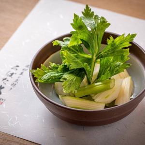 セロリの朝漬け