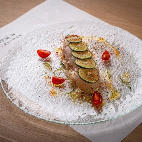 鮮魚のすだちカルパッチョ