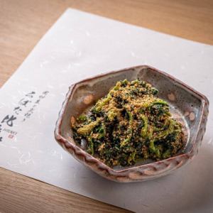 春菊とほうれん草の胡麻和え