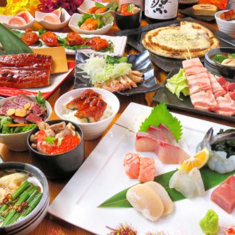 Private room [July] Otori course ◎ Luxurious sashimi platter with 4 dishes, 11 dishes in total & 120 minutes all-you-can-drink 4000 yen