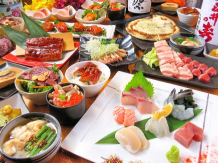 Private room [July] Otori course ◎ Luxurious sashimi platter with 4 dishes, 11 dishes in total & 150 minutes all-you-can-drink 4500 yen