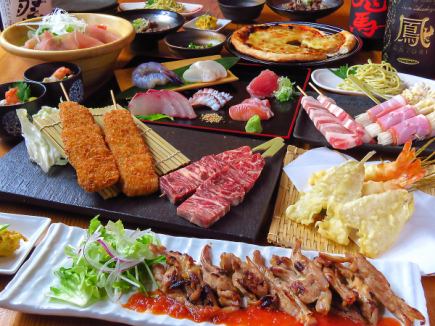 仅限平日！完全私人房间[7月]超值的11道菜和120分钟无限畅饮（不含当地酒）3,700日元