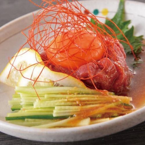 Horse sashimi yukhoe