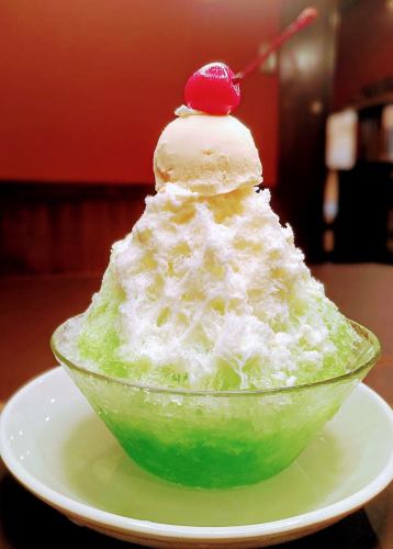 Showa-era Shaved Ice Melon Milk