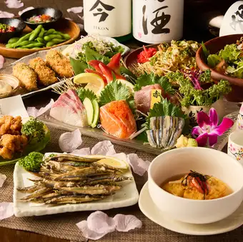 【生ビール付3H飲み放題】馬刺し・からし蓮根『凰華-オウカ-コース』6000円→5000円