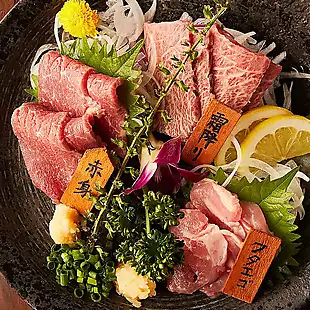 熊本の味。本当の味。馬刺し！