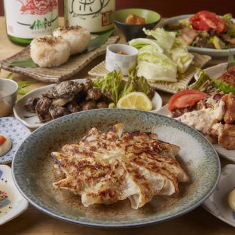 【各種宴会に◎】◆二大名物×博多モツ鍋付き！上級コース◆≪3時間飲み放題≫9品5000円