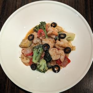 Garlic Saute of Shrimp and Vegetables