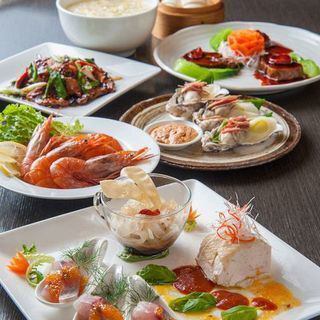 【牡丹コース】贅沢食材をたっぷり満喫！全9品◎6800円(税込)　飲放題付8000円(税込)