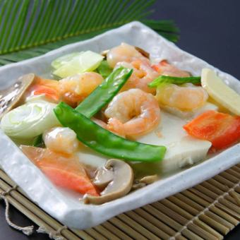 海老と豆腐のうま煮