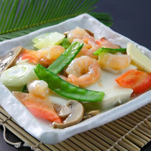 海老と豆腐のうま煮