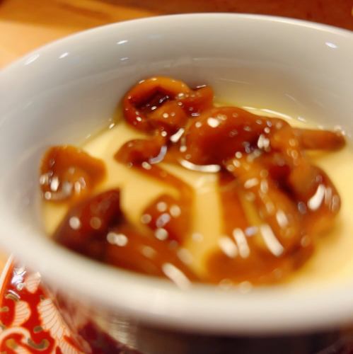 真鯛となめこの茶碗蒸し