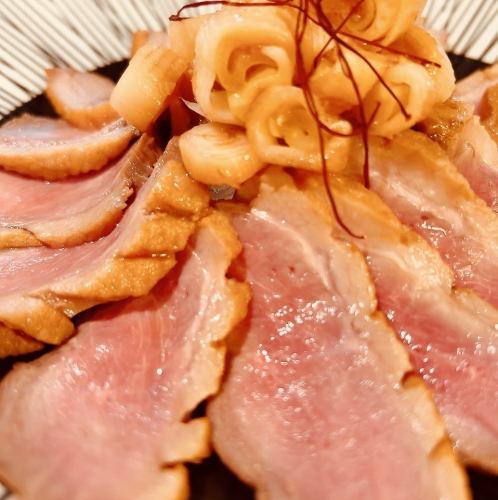 鴨ロースとネギ焼き