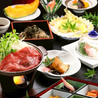 【ネット予約限定】【ベーシックコース】2h飲み放題付◆和牛すき焼き含む≪全6品≫