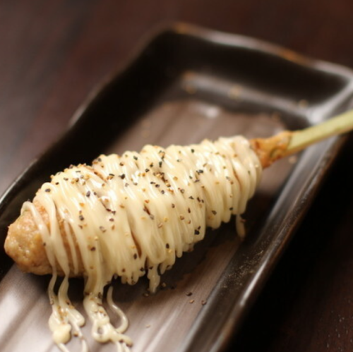 マヨつくね/チーズつくね/梅しそつくね/月見つくね/納豆つくね