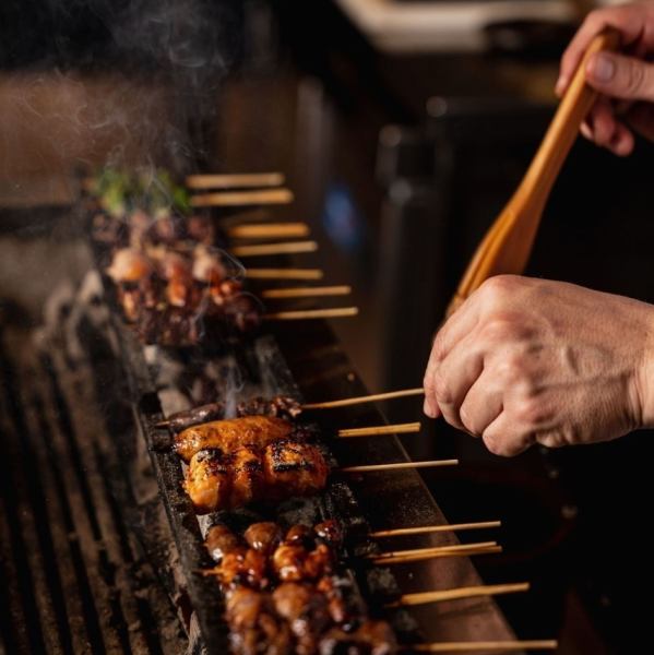 【2時間食べ飲み放題★】生ビール付き♪季節の贅沢！焼き鳥食べ放題コース25 品2700円