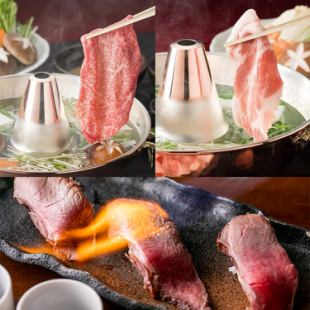 3時間飲み放題＆食べ放題★『特選もち豚しゃぶ&肉寿司食べ飲み放題コース』3980円(税込)