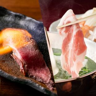 3時間飲み放題＆食べ放題★『特選もち豚しゃぶしゃぶ＆肉寿司食べ飲み放題コース』3,980円(税込)
