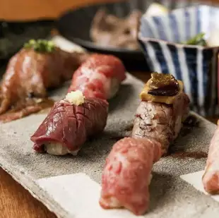生ビールもOK!2時間飲み放題付き【極上炙り肉寿司】食べ放題コース10品 3800円→3000円(税込)