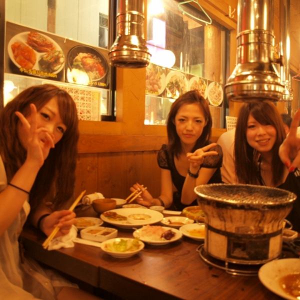 【デート、女子会におすすめ】美味しいお肉と自慢の韓国料理で気の合う仲間と楽しい一時を!!生ビール片手に焼肉をたべませんか？♪女性にも大人気☆様々な利用シーンでご利用ください!!