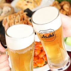 [僅限週日至週四]2小時無限暢飲方案含生啤酒1,500日元