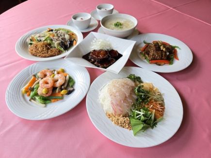 ☆感謝コース 日頃の感謝を込めて お1人様5500円(税込) ご好評により11/16(日)まで延長