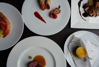 Restaurant_Ryuduki＿Kコース　　【ラウンジ・アクアリウム利用】