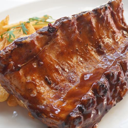 ベイビーバックリブのオーブンローストBBQソース