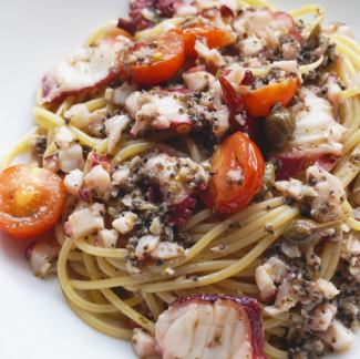 地ダコのペペロンチーノ