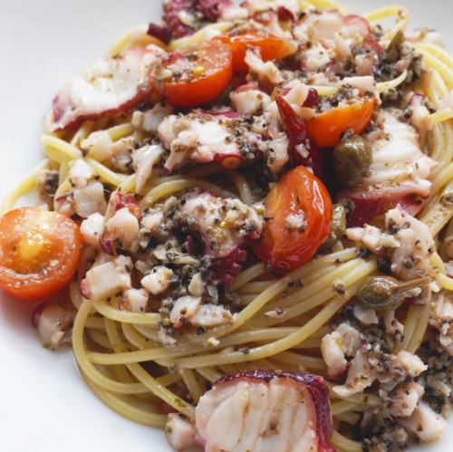 地ダコのペペロンチーノ