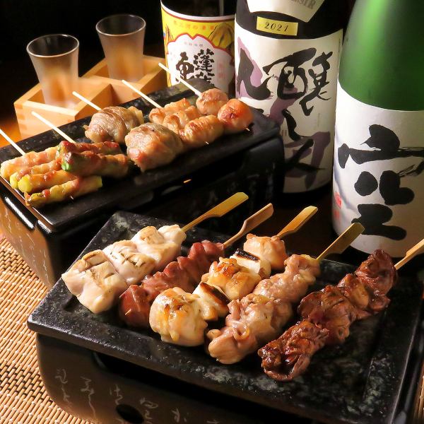 [Private room] Have a luxurious time with skewers and vegetable roll skewers