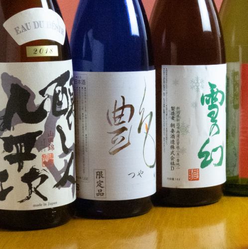 季節ごとの味わいを厳選した日本酒で堪能！