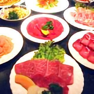 【竹】和牛焼肉コース◆大満足！タン塩・カルビ・ロース・ハラミ定番プラン《2時間飲み放付》