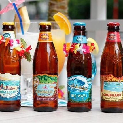 Hawaiianビールを楽しめる