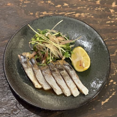 炙り〆鯖 大葉と茗荷 カボス