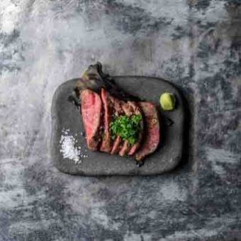 黒毛　赤身　昆布締め岩塩