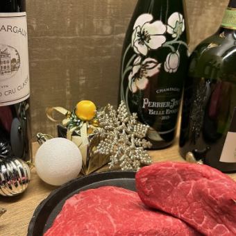 【乾杯酒付き クリスマス限定特別コース】12月24、25日限定クリスマスコース お一人様税込6500円